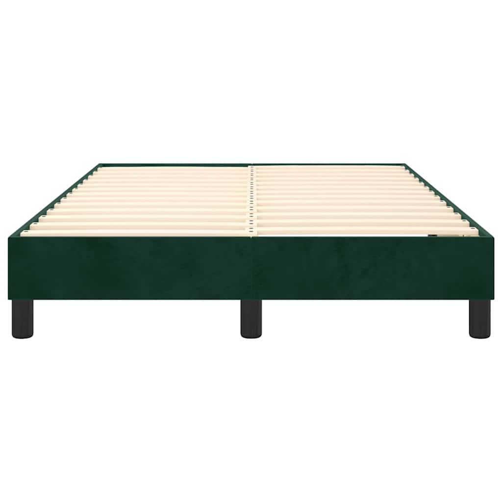 Boxspringbettgestell Dunkelgrün 120x200 cm Samt
