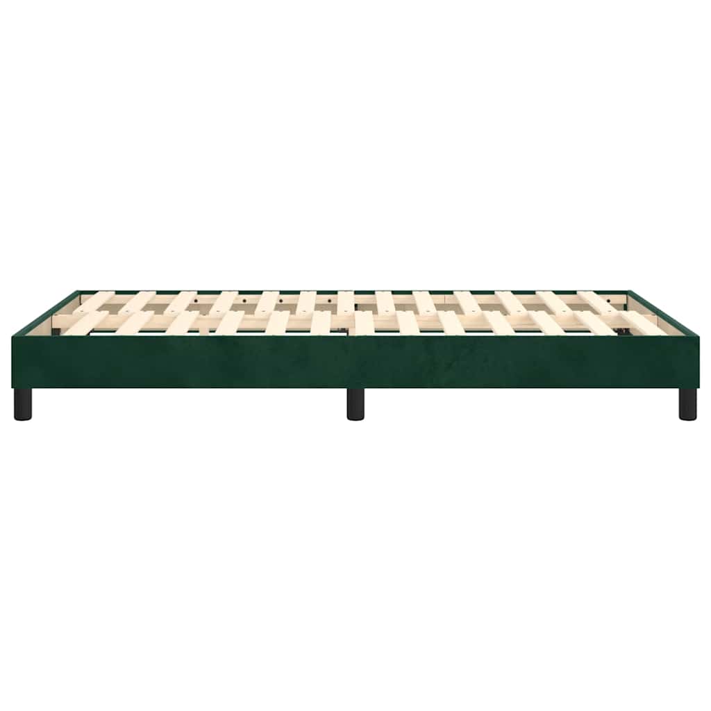 Boxspringbettgestell Dunkelgrün 120x200 cm Samt