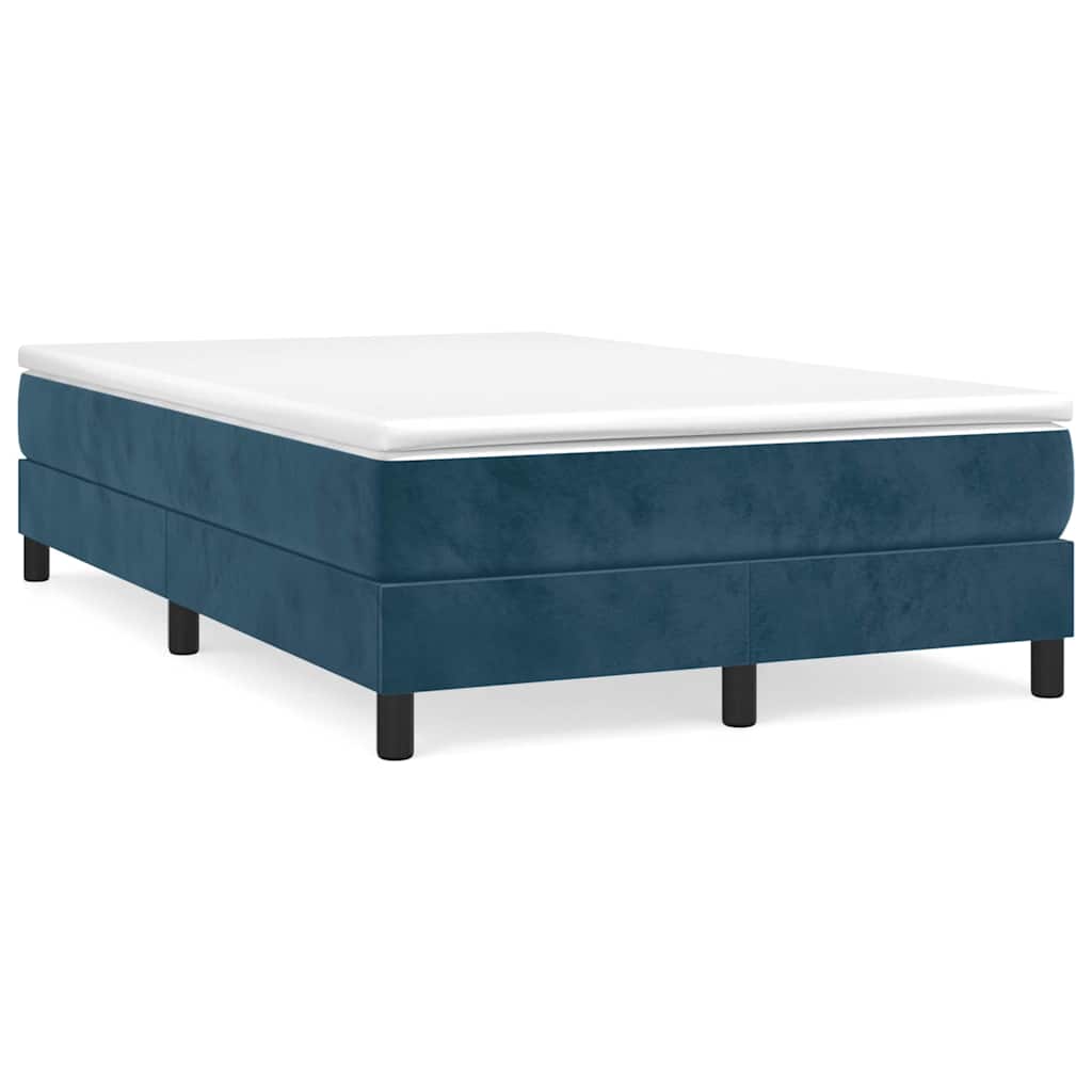 Boxspringbettgestell Dunkelblau 120x200 cm Samt