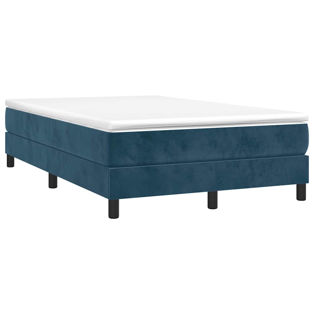 Boxspringbettgestell Dunkelblau 120x200 cm Samt