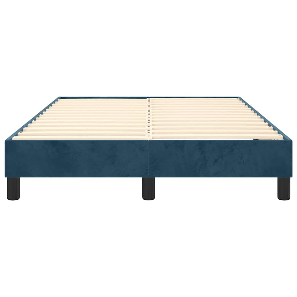 Boxspringbettgestell Dunkelblau 120x200 cm Samt