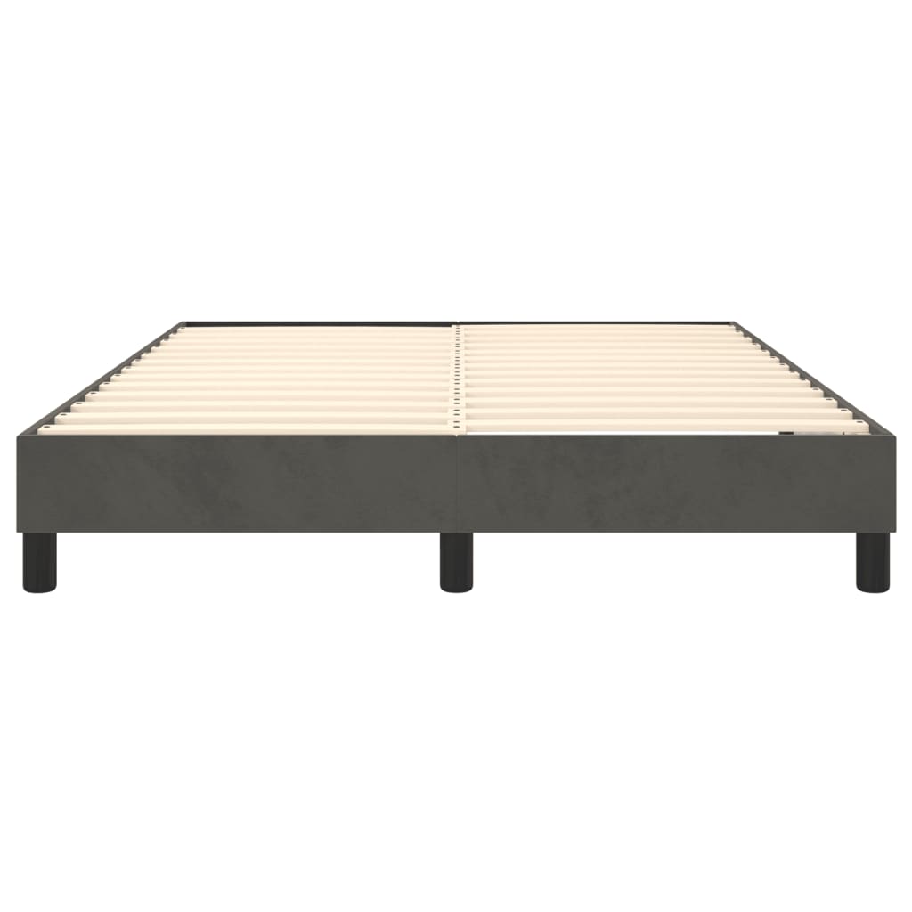 Boxspringbettgestell Dunkelgrau 140x190 cm Samt