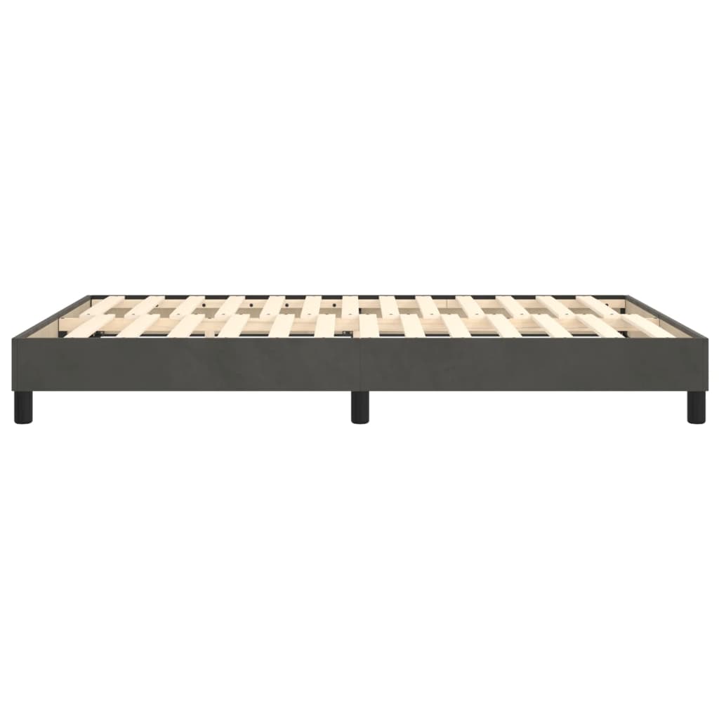 Boxspringbettgestell Dunkelgrau 140x190 cm Samt