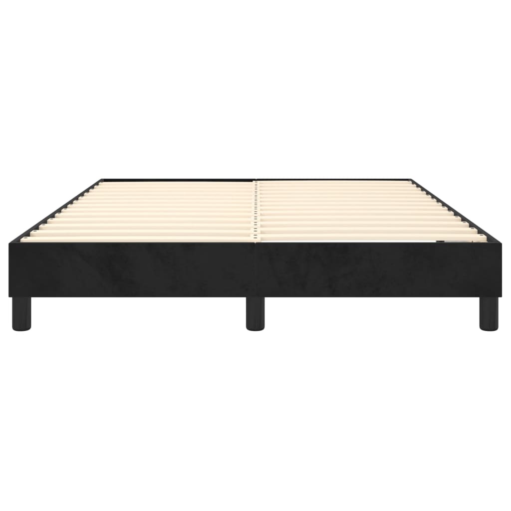Boxspringbettgestell Schwarz 140x190 cm Samt