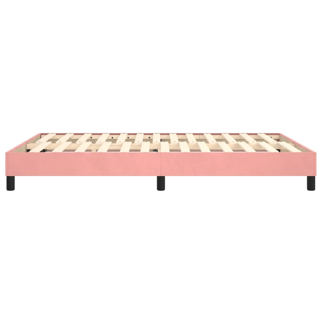 Boxspringbettgestell Rosa 140x190 cm Samt
