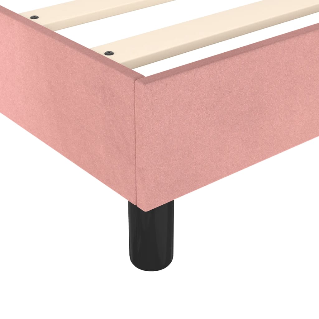 Boxspringbettgestell Rosa 140x190 cm Samt