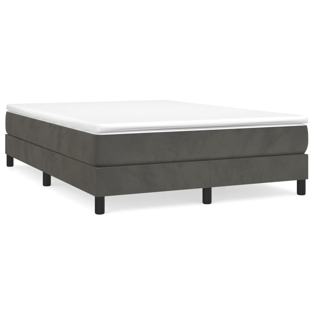 Boxspringbettgestell Dunkelgrau 140x200 cm Samt