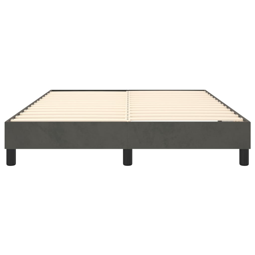 Boxspringbettgestell Dunkelgrau 140x200 cm Samt