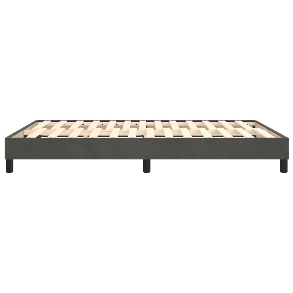 Boxspringbettgestell Dunkelgrau 140x200 cm Samt