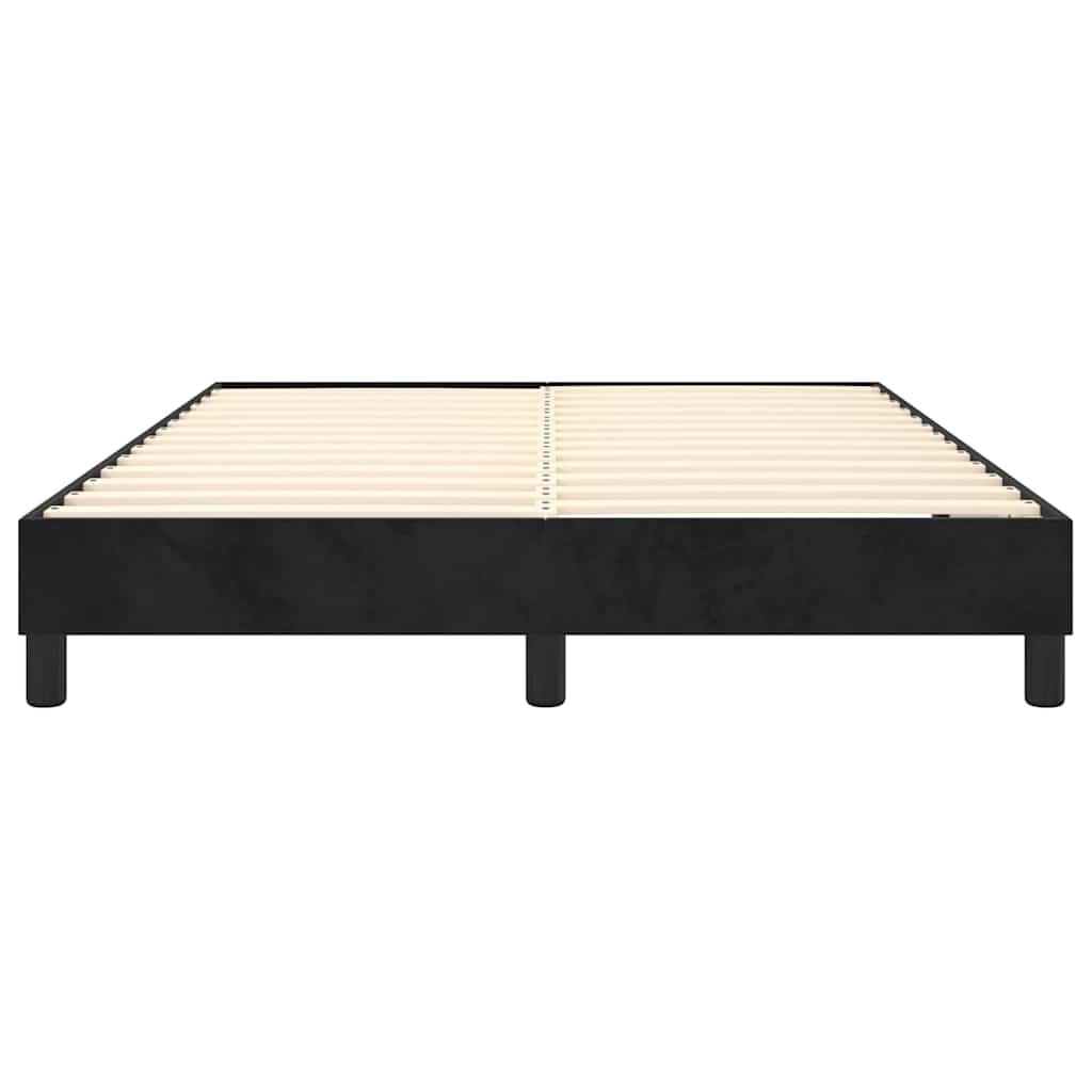 Boxspringbettgestell Schwarz 140x200 cm Samt