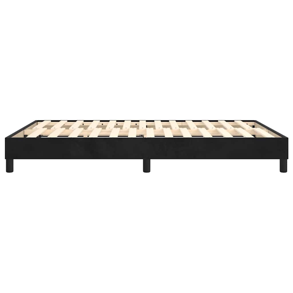 Boxspringbettgestell Schwarz 140x200 cm Samt