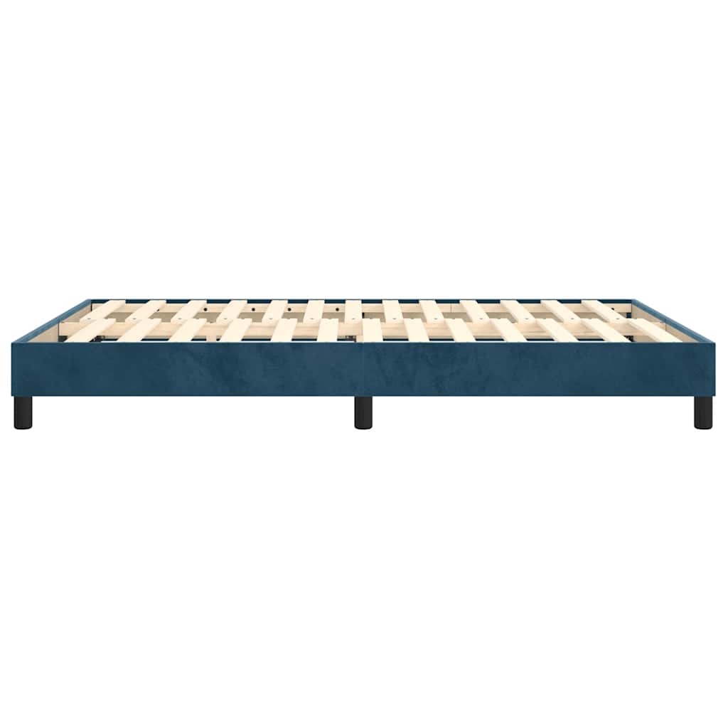 Boxspringbettgestell Dunkelblau 140x200 cm Samt