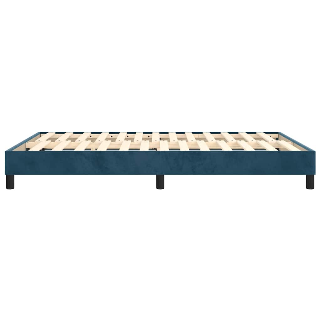 Boxspringbettgestell Dunkelblau 140x200 cm Samt