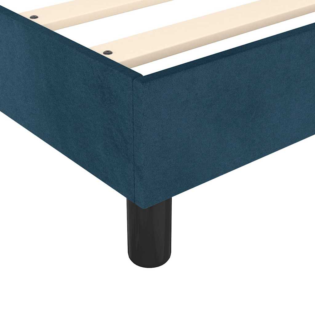 Boxspringbettgestell Dunkelblau 140x200 cm Samt