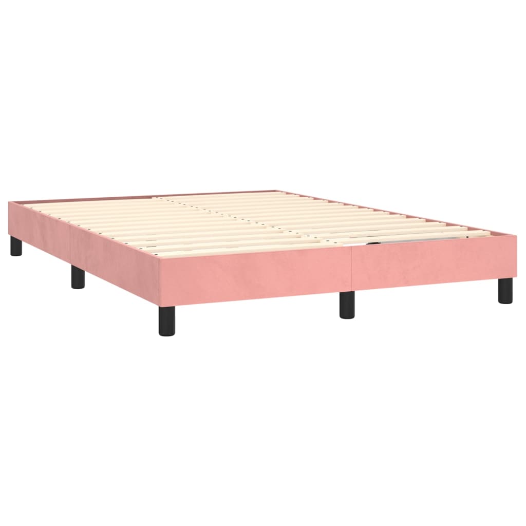 Boxspringbettgestell Rosa 140x200 cm Samt