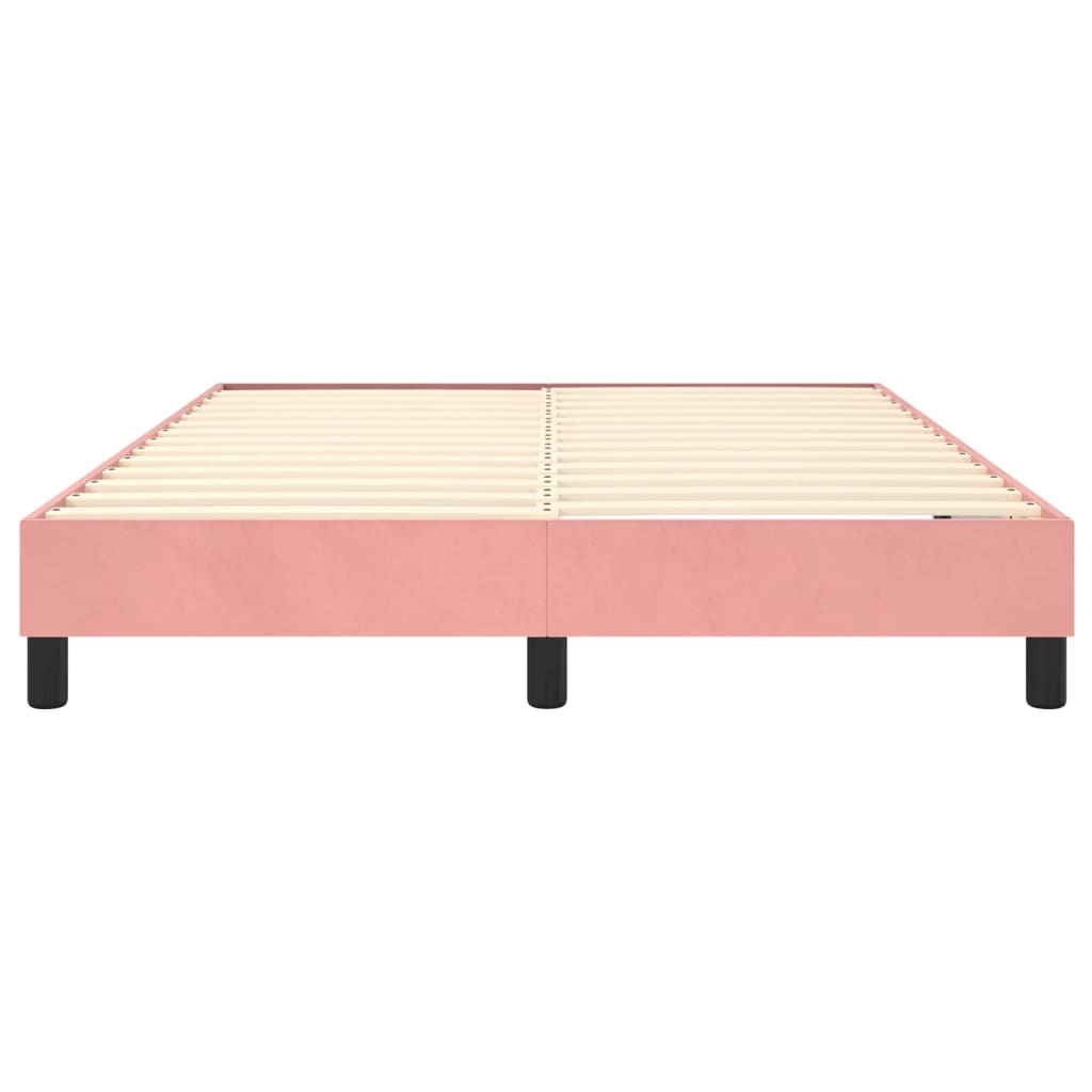 Boxspringbettgestell Rosa 140x200 cm Samt