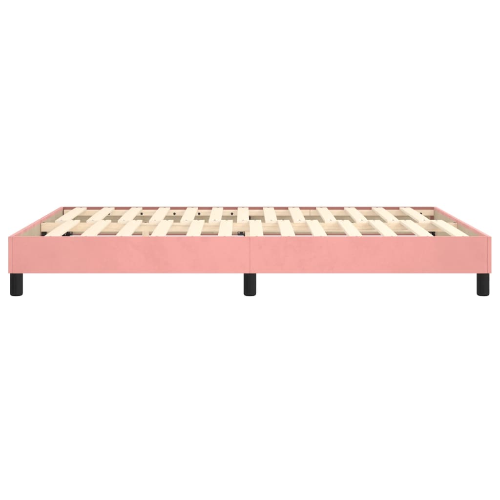 Boxspringbettgestell Rosa 140x200 cm Samt