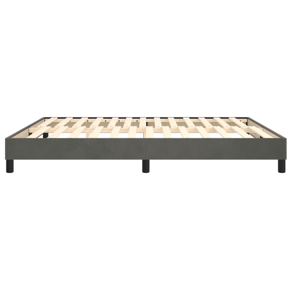 Boxspringbettgestell Dunkelgrau 160x200 cm Samt