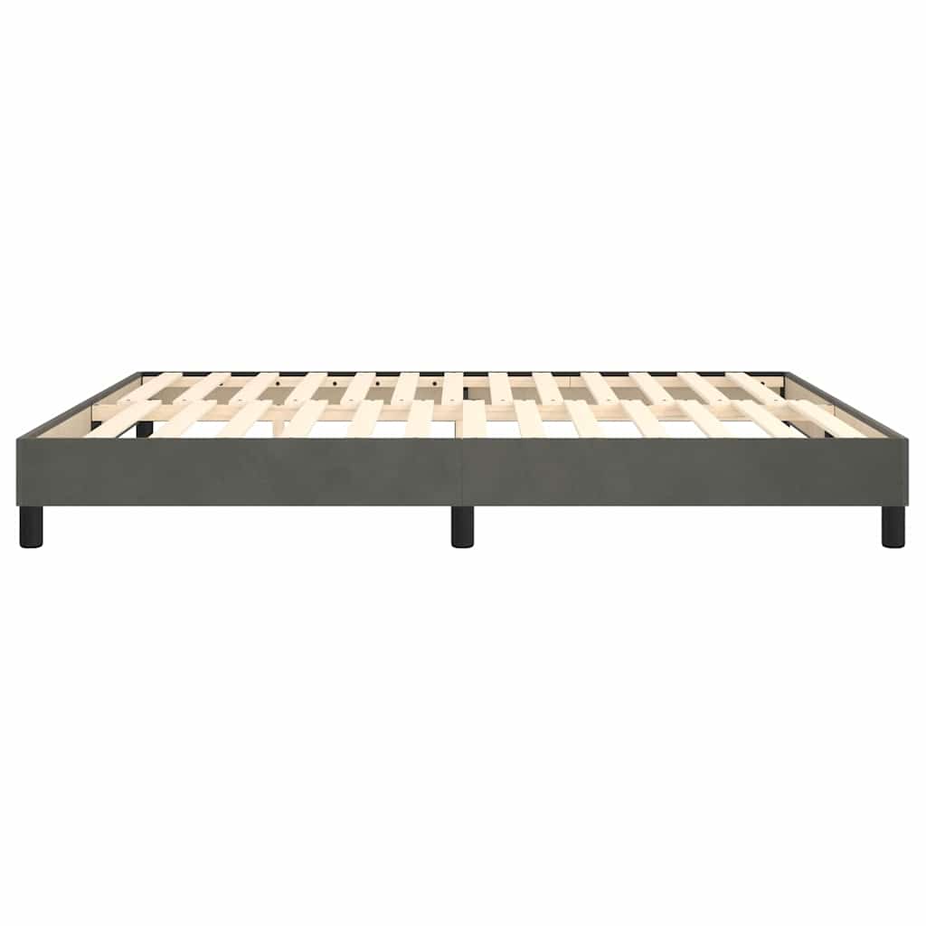 Boxspringbettgestell Dunkelgrau 160x200 cm Samt