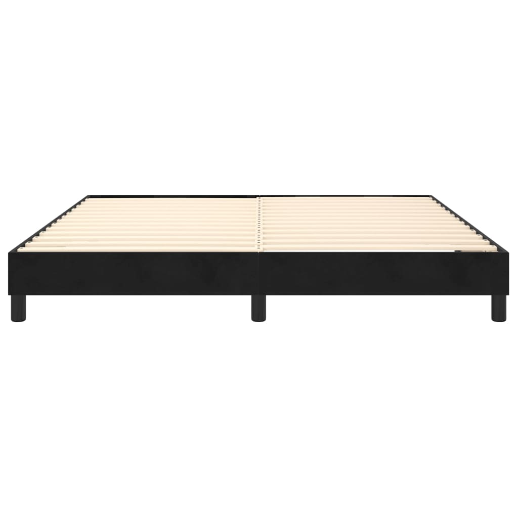 Boxspringbettgestell Schwarz 160x200 cm Samt