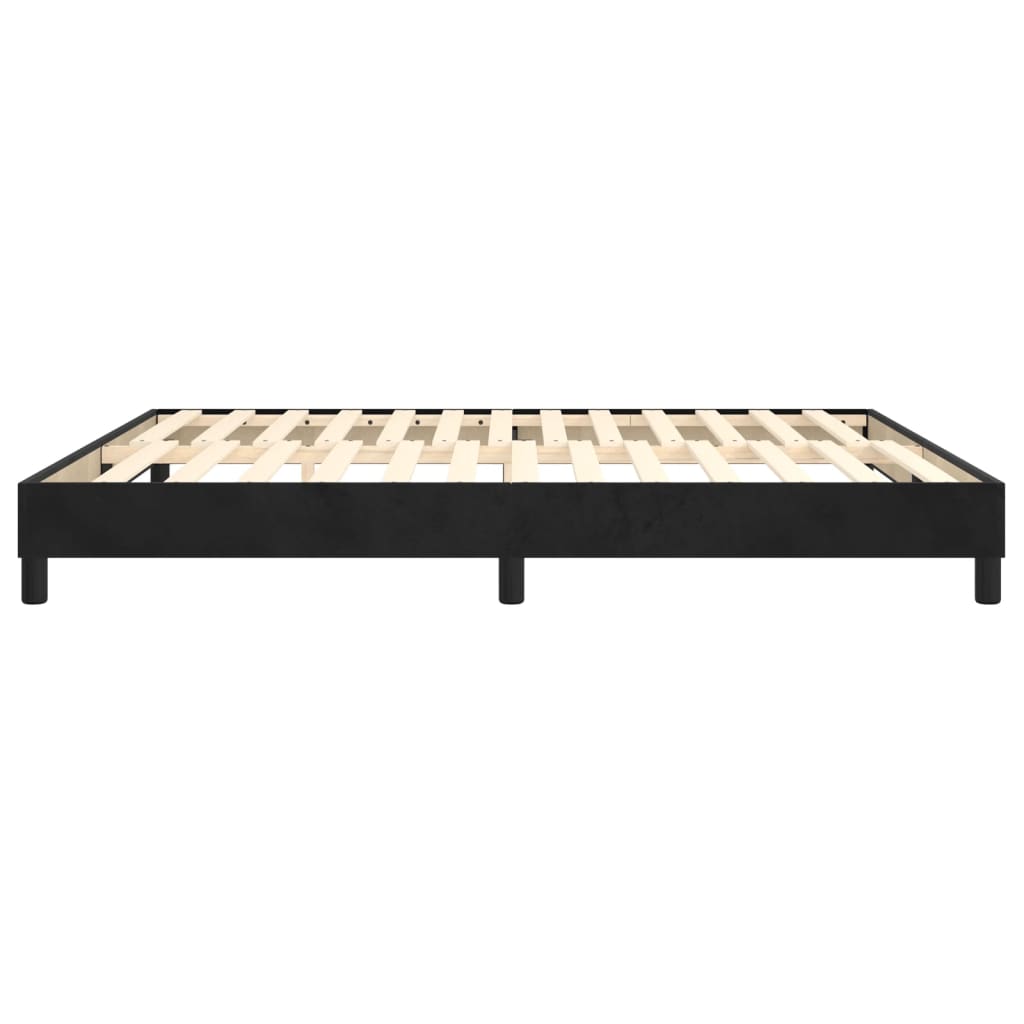 Boxspringbettgestell Schwarz 160x200 cm Samt