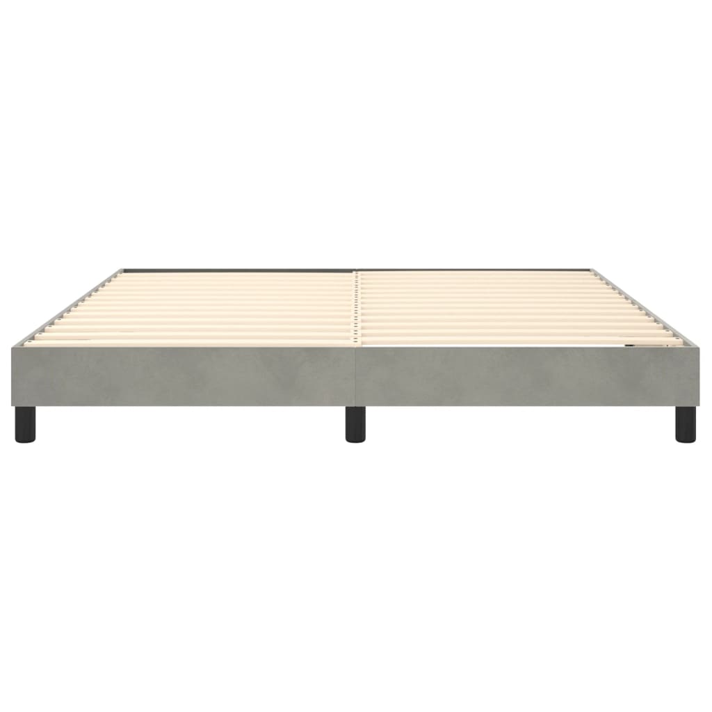 Boxspringbettgestell Hellgrau 180x200 cm Samt