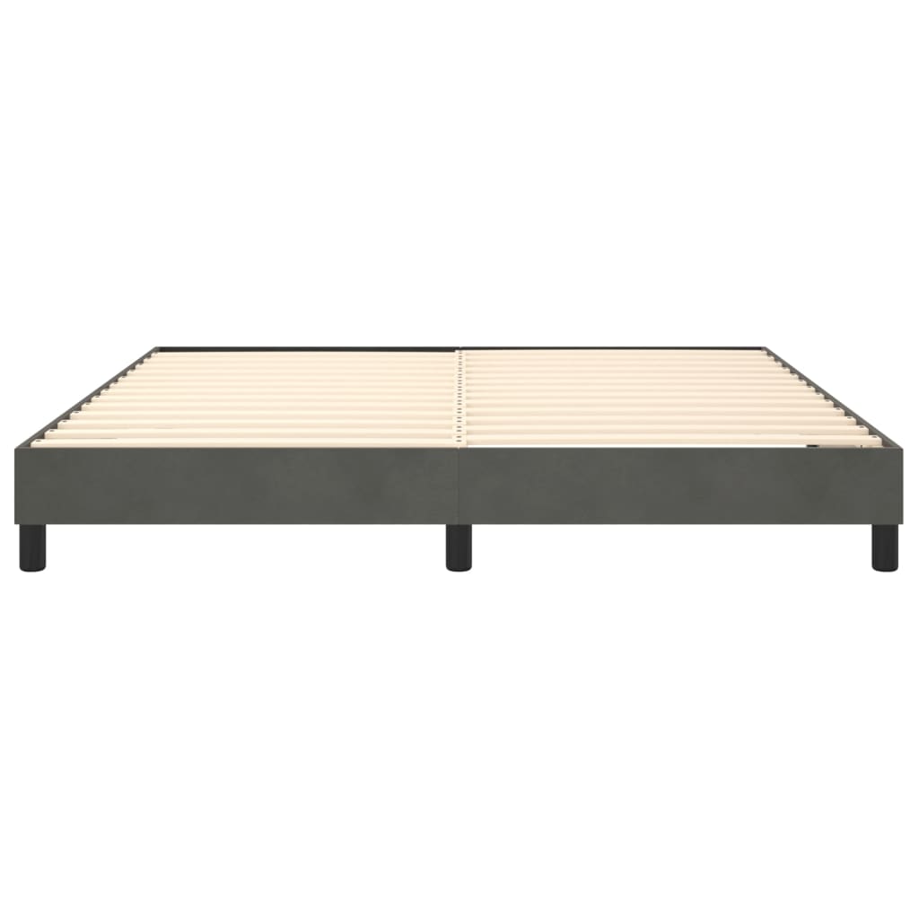 Boxspringbettgestell Dunkelgrau 180x200 cm Samt