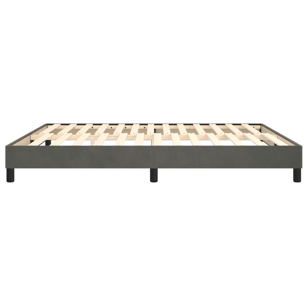 Boxspringbettgestell Dunkelgrau 180x200 cm Samt