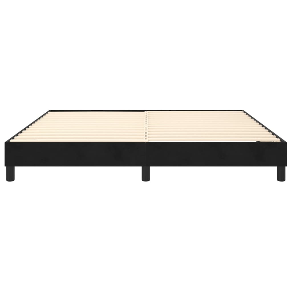 Boxspringbettgestell Schwarz 180x200 cm Samt