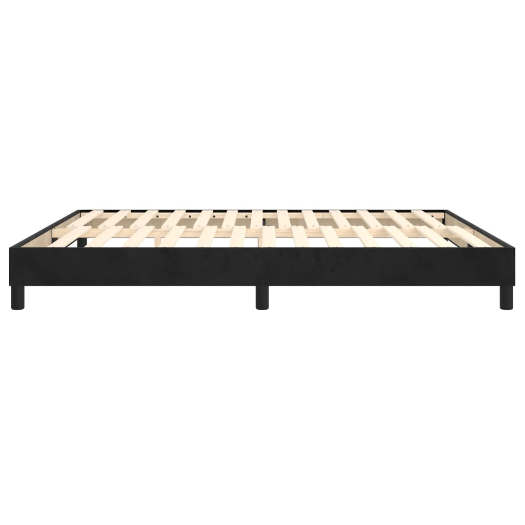 Boxspringbettgestell Schwarz 180x200 cm Samt