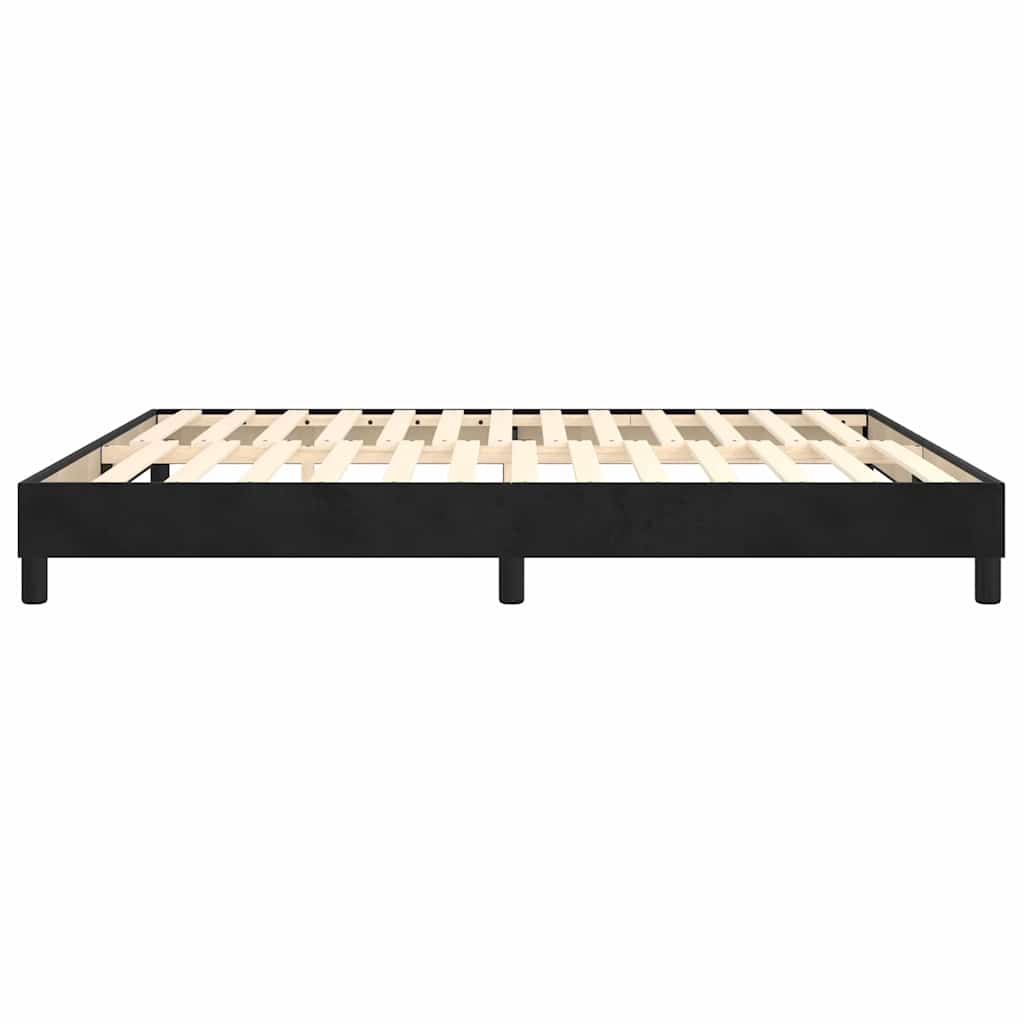 Boxspringbettgestell Schwarz 180x200 cm Samt