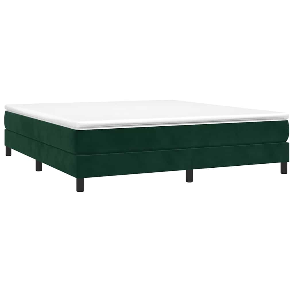 Boxspringbettgestell Dunkelgrün 180x200 cm Samt