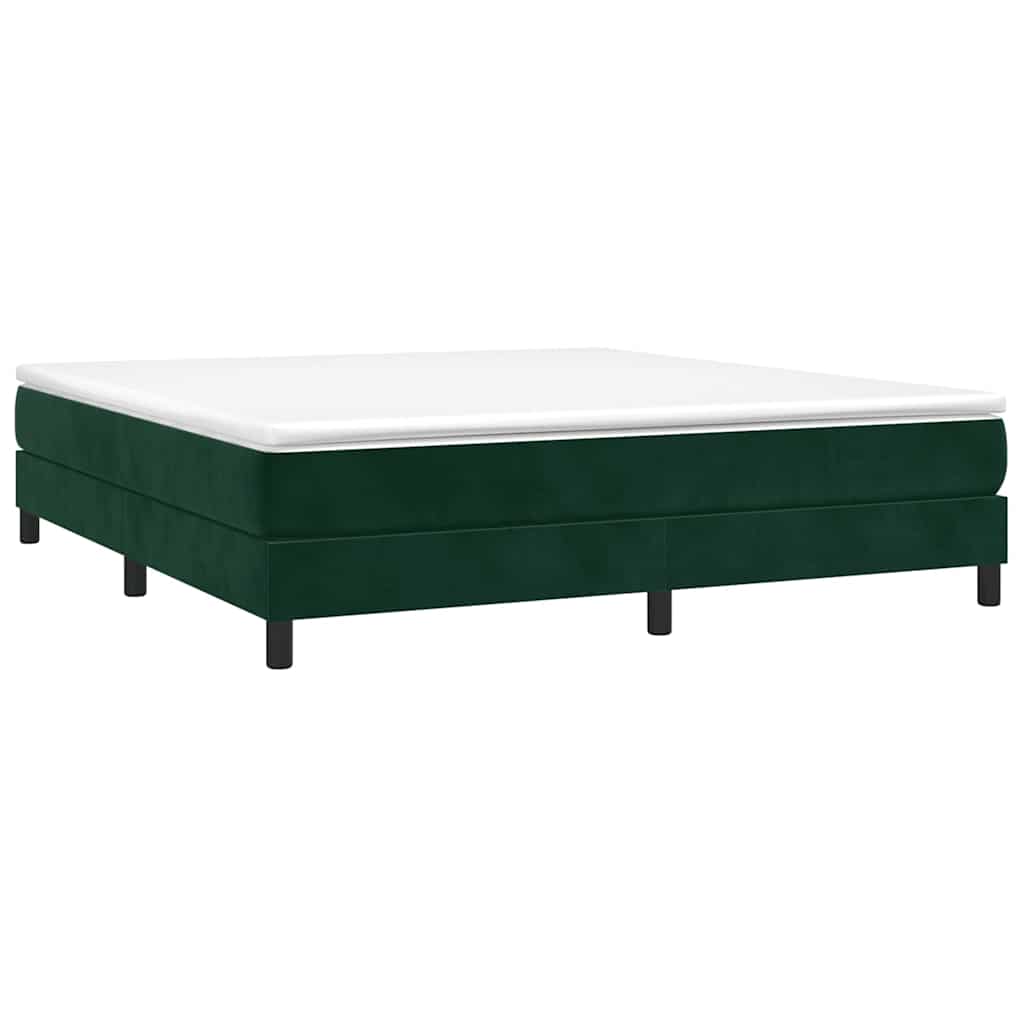 Boxspringbettgestell Dunkelgrün 180x200 cm Samt