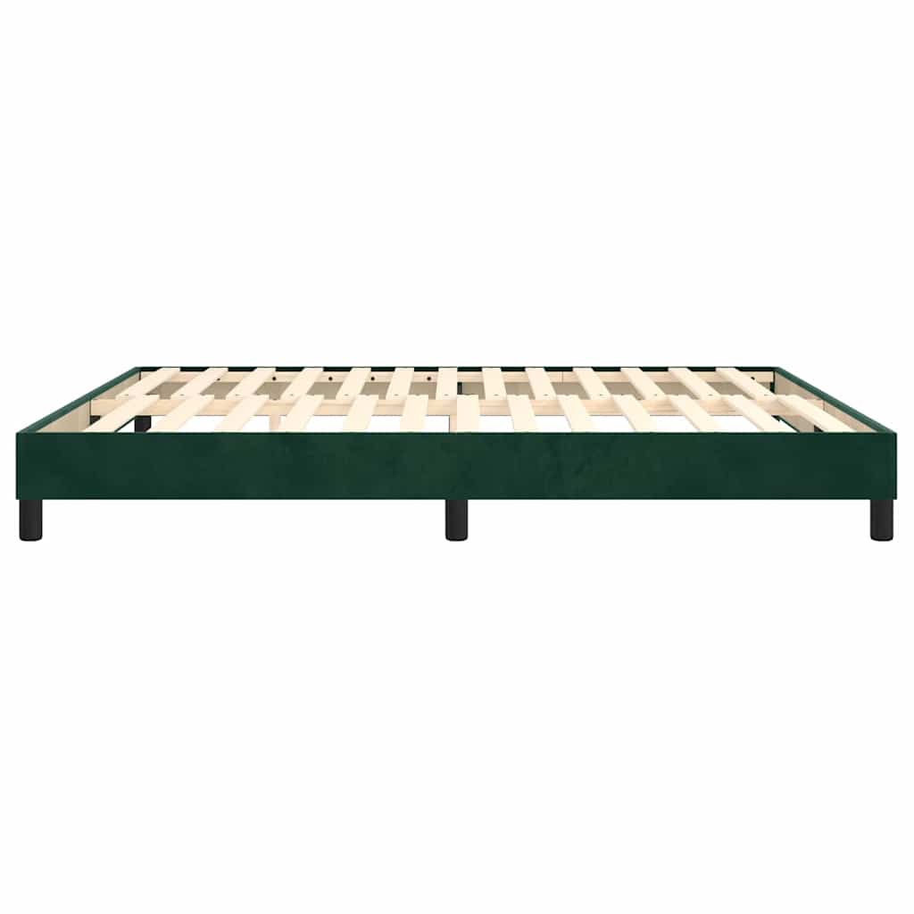 Boxspringbettgestell Dunkelgrün 180x200 cm Samt