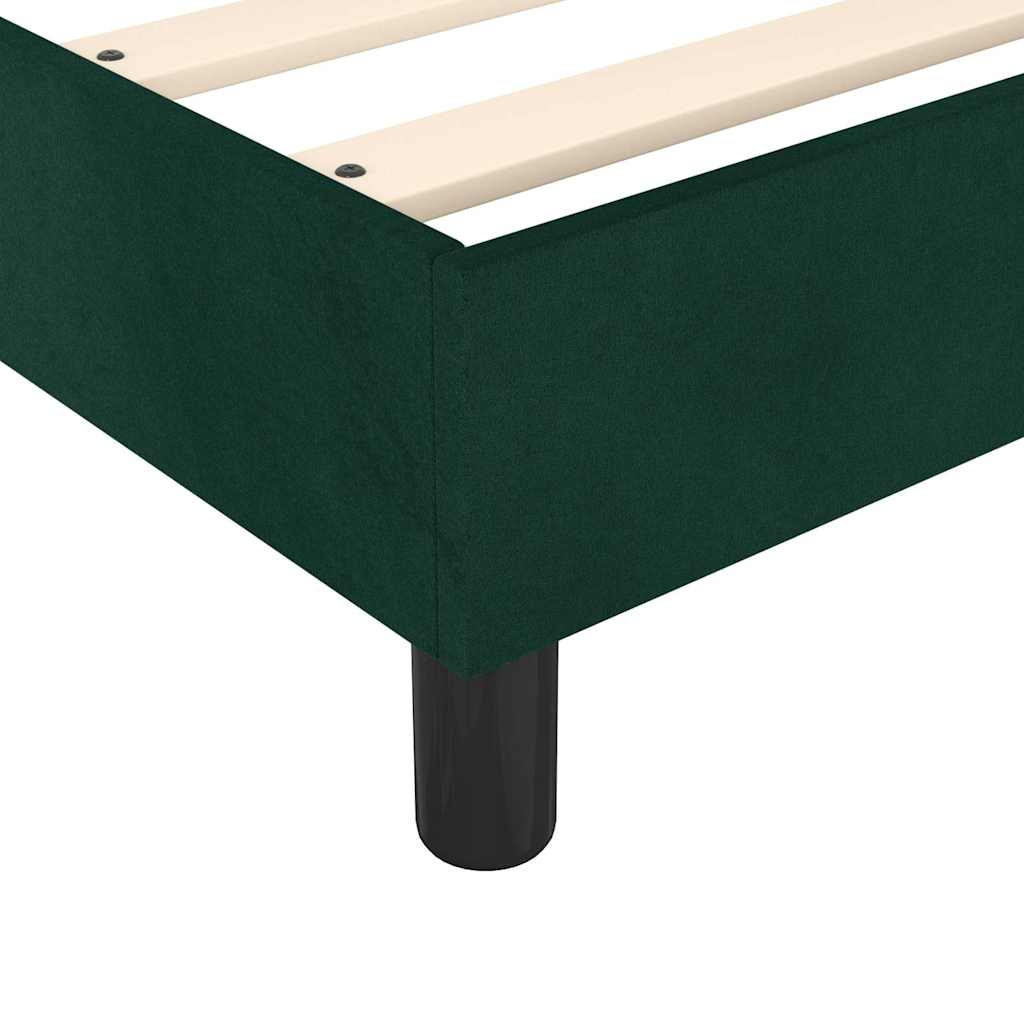 Boxspringbettgestell Dunkelgrün 180x200 cm Samt