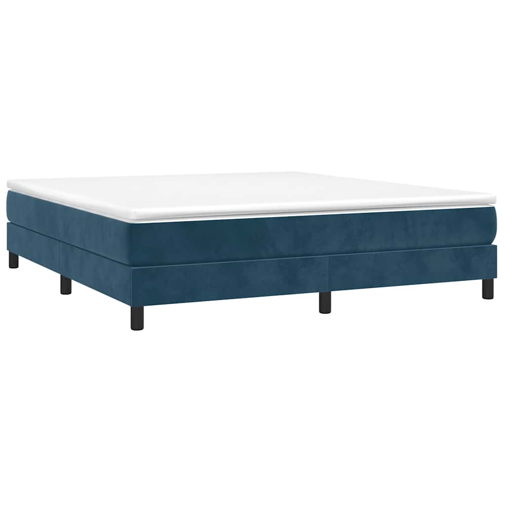 Boxspringbettgestell Dunkelblau 180x200 cm Samt