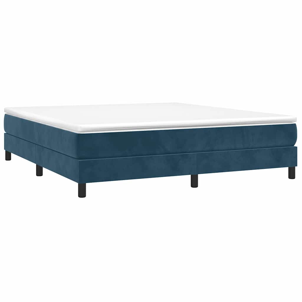 Boxspringbettgestell Dunkelblau 180x200 cm Samt