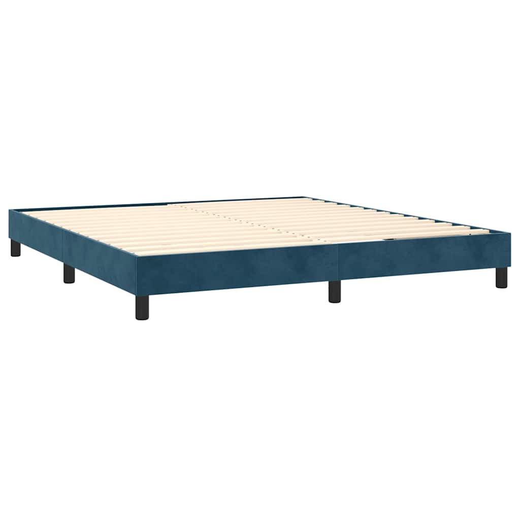 Boxspringbettgestell Dunkelblau 180x200 cm Samt