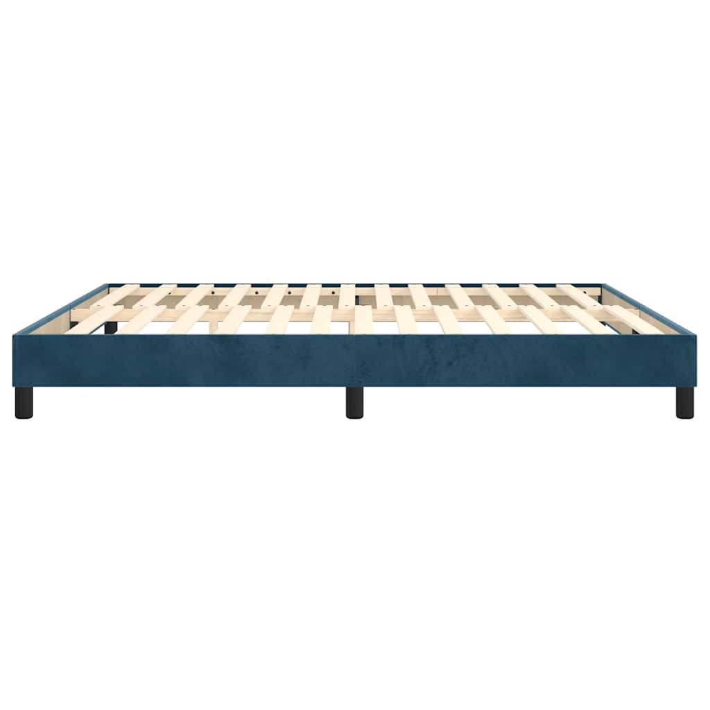 Boxspringbettgestell Dunkelblau 180x200 cm Samt