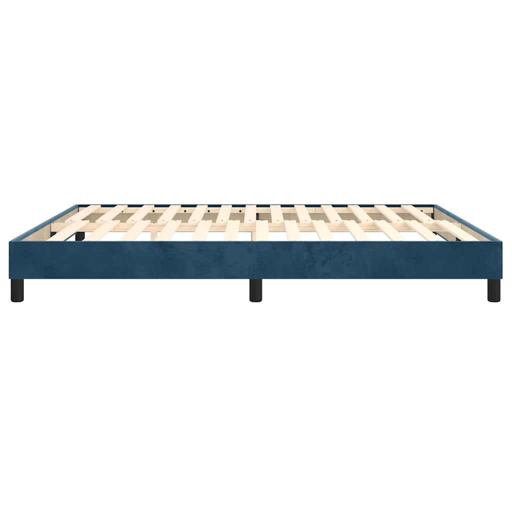 Boxspringbettgestell Dunkelblau 180x200 cm Samt