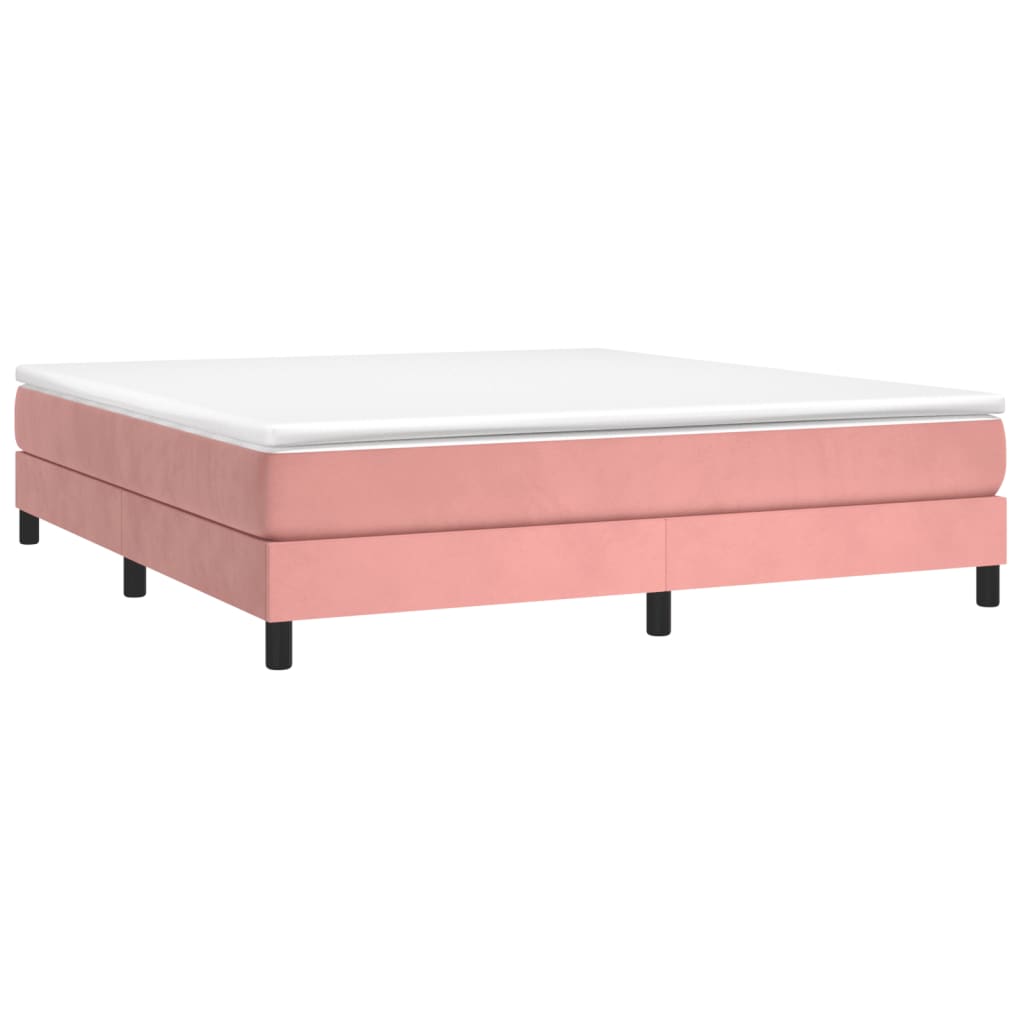 Boxspringbettgestell Rosa 180x200 cm Samt