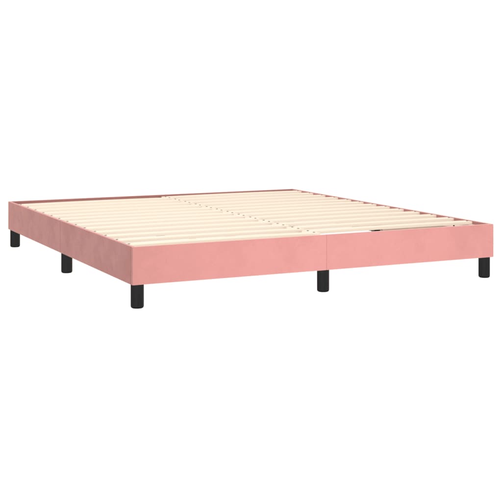 Boxspringbettgestell Rosa 180x200 cm Samt