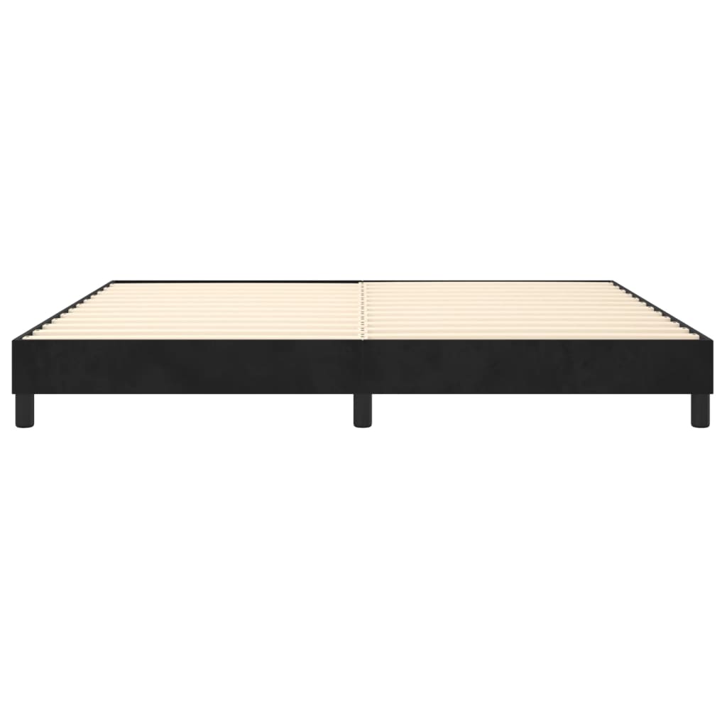 Boxspringbettgestell Schwarz 200x200 cm Samt