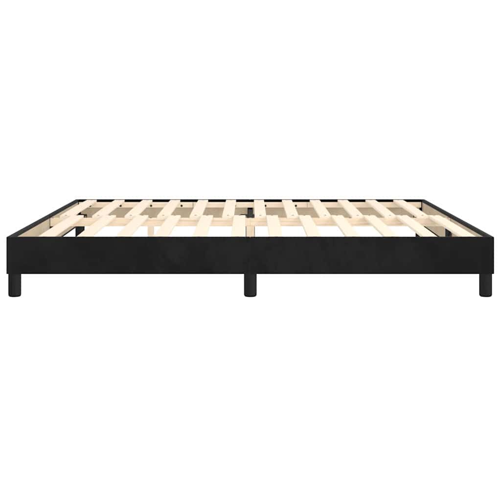 Boxspringbettgestell Schwarz 200x200 cm Samt