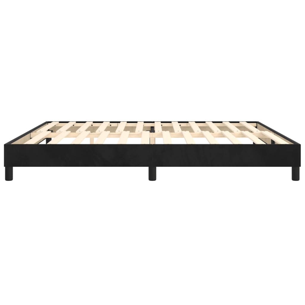 Boxspringbettgestell Schwarz 200x200 cm Samt