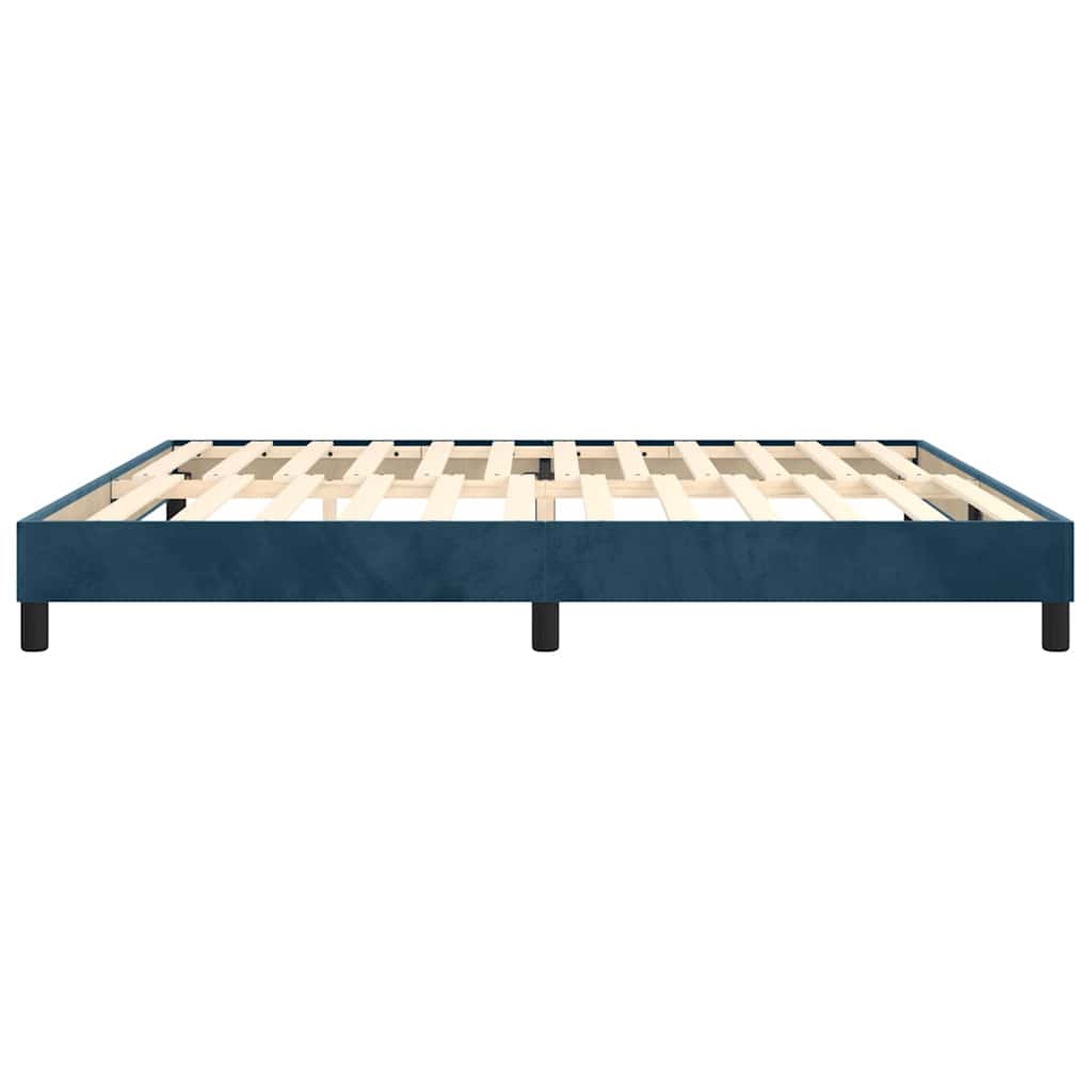Boxspringbettgestell Dunkelblau 200x200 cm Samt