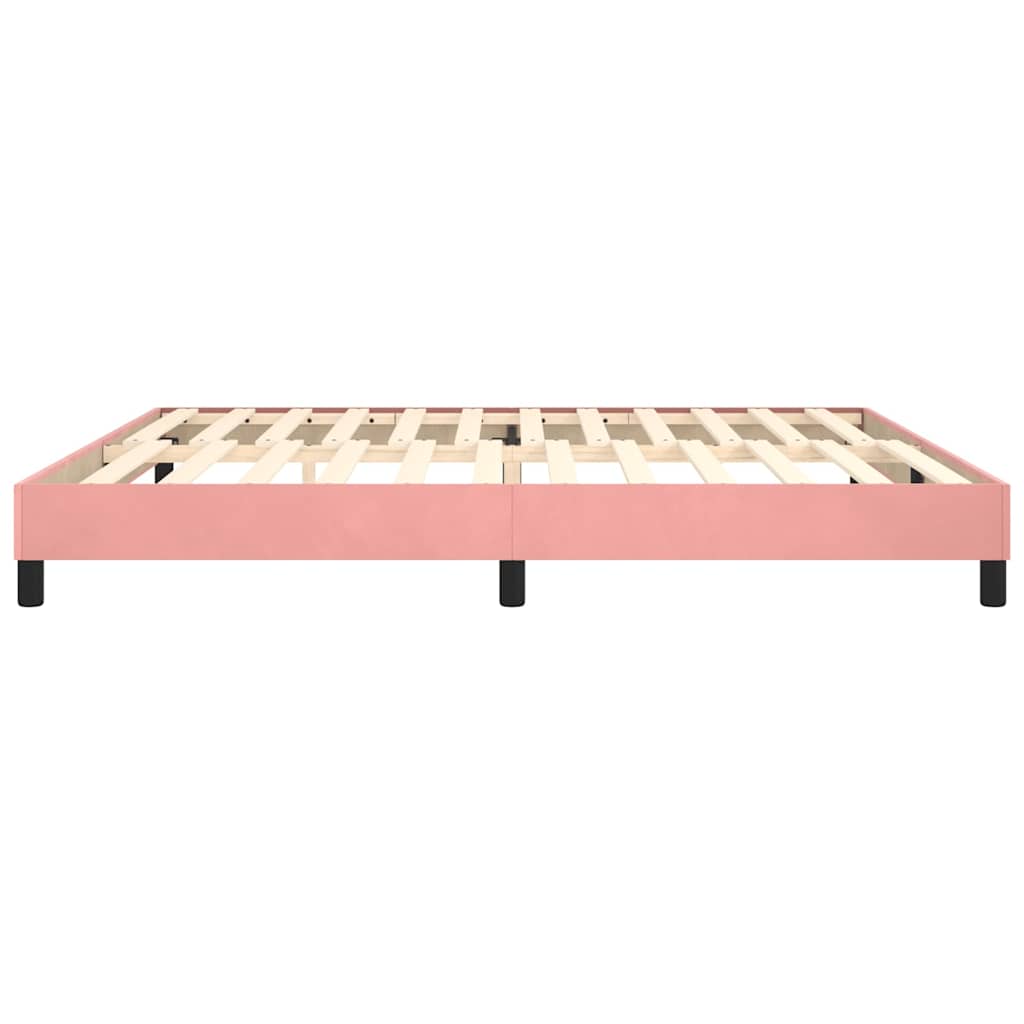 Boxspringbettgestell Rosa 200x200 cm Samt