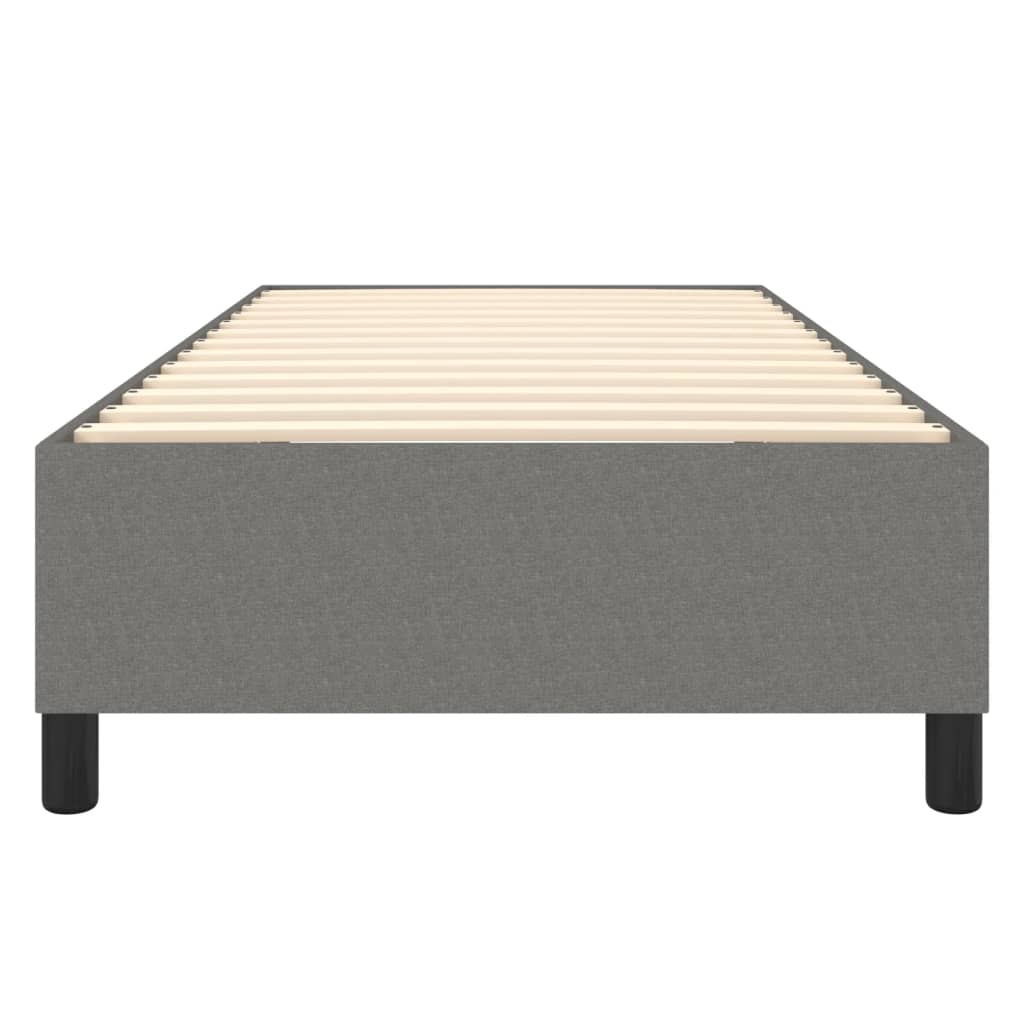 Boxspringbettgestell Dunkelgrau 80x200 cm Stoff
