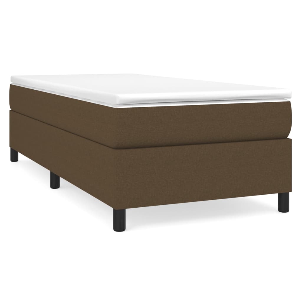 Boxspringbettgestell Dunkelbraun 80x200 cm Stoff