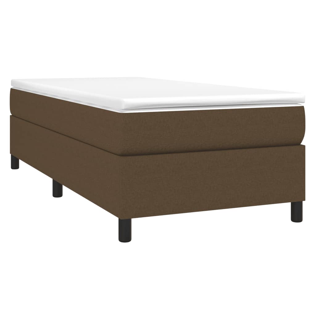 Boxspringbettgestell Dunkelbraun 80x200 cm Stoff